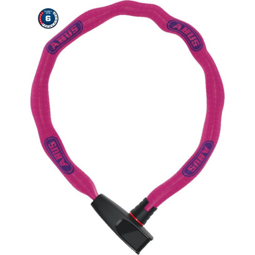 Atslēga Abus 6806K/85 NEON pink (square chain)