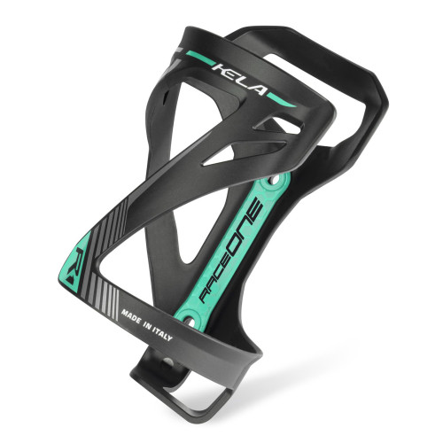 Bottle cage RaceOne KELA black-celeste