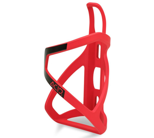 Bottle cage ACID HPP Left-Hand Sidecage matt red'n'glossy black
