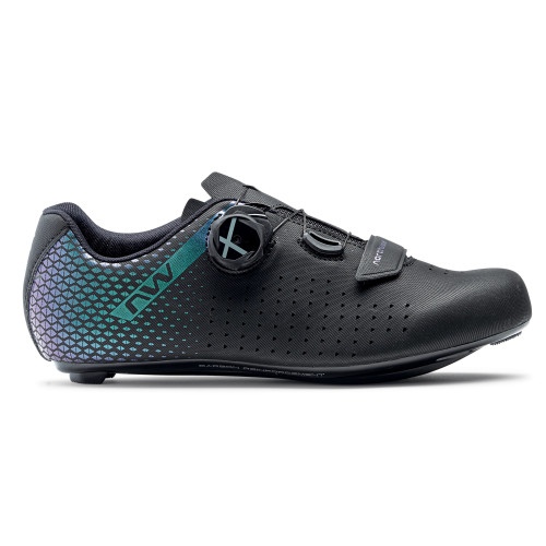 Cycling shoes Northwave Core Plus 2 WMN Road black-iridescent-39