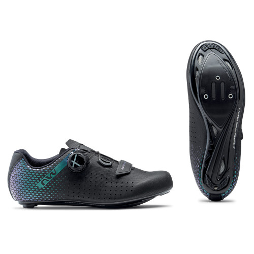 Cycling shoes Northwave Core Plus 2 WMN Road black-iridescent-39