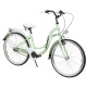 Velosipēds AZIMUT Vintage 26" 3-speed 2025 mint-white matt