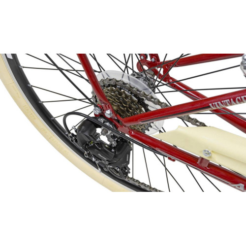 Velosipēds AZIMUT Vintage TX-7 26" 2025 burgund-cream shiny