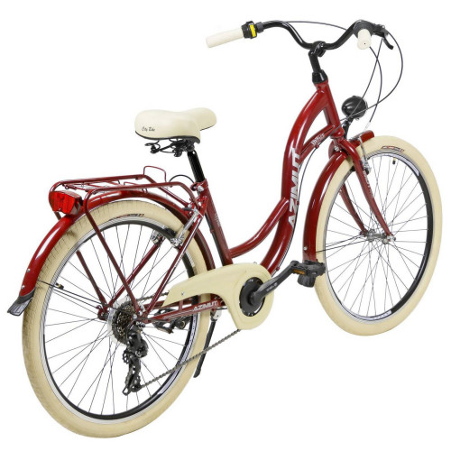 Velosipēds AZIMUT Vintage TX-7 26" 2025 burgund-cream shiny