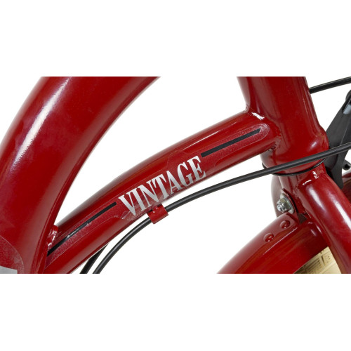 Velosipēds AZIMUT Vintage TX-7 26" 2025 burgund-cream shiny