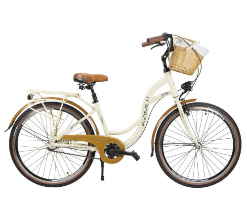 Bicycle AZIMUT Sarema ALU 26" 3-speed 2025 cream semi-matt