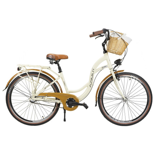 Velosipēds AZIMUT Sarema ALU 26" 3-speed 2025 cream semi-matt