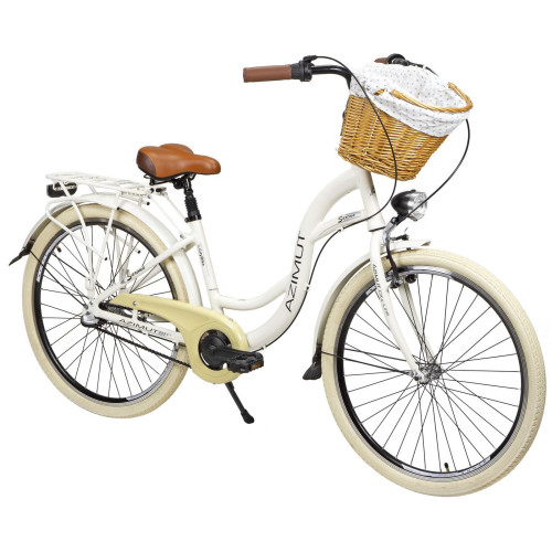 Velosipēds AZIMUT Sarema ALU 26" 3-speed 2025 light cream shiny