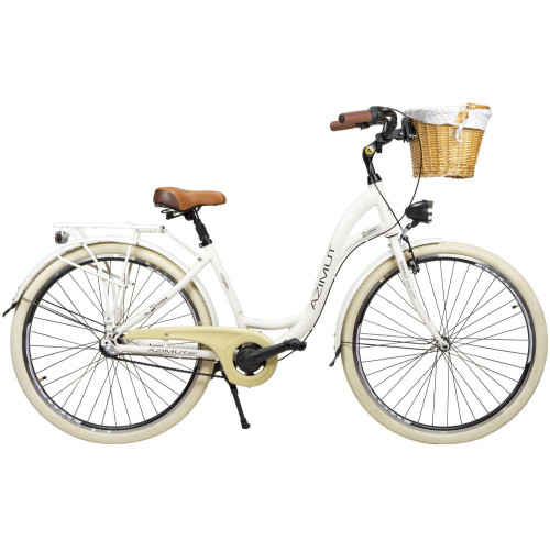 Bicycle AZIMUT Sarema ALU 28" 3-speed 2025 light cream shiny