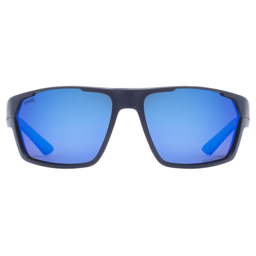 Glasses Uvex sportstyle 233 P deep space matt / mirror blue