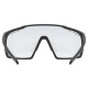 Glasses Uvex mtn perform V black matt / litemirror blue