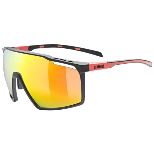 Brilles Uvex mtn perform black-red matt / mirror red