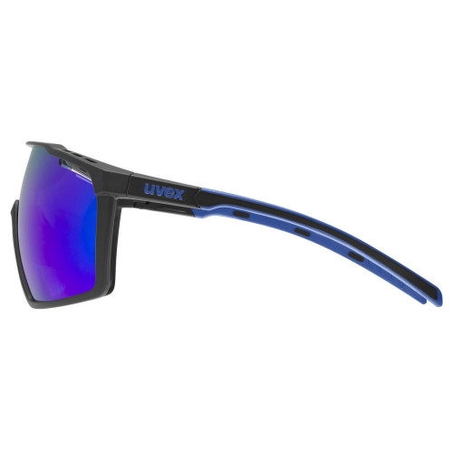 Brilles Uvex mtn perform black-blue matt / mirror blue