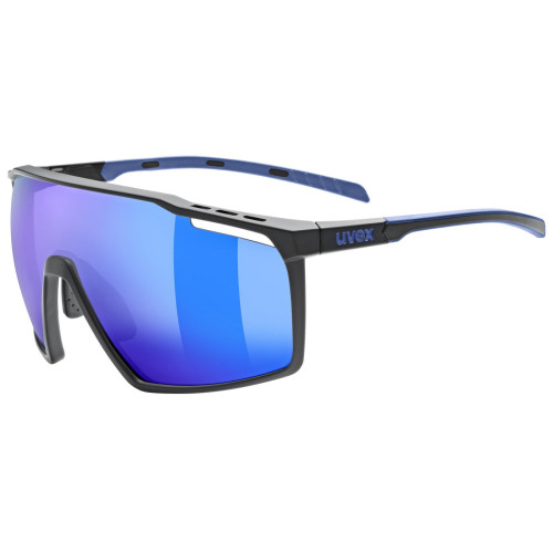 Brilles Uvex mtn perform black-blue matt / mirror blue