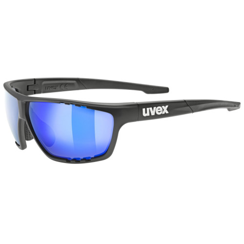 Brilles Uvex sportstyle 706 black matt / mirror blue