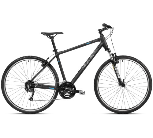 Bicycle Romet Orkan 3 M Lite 28" 2023 black-sky blue-20" / L