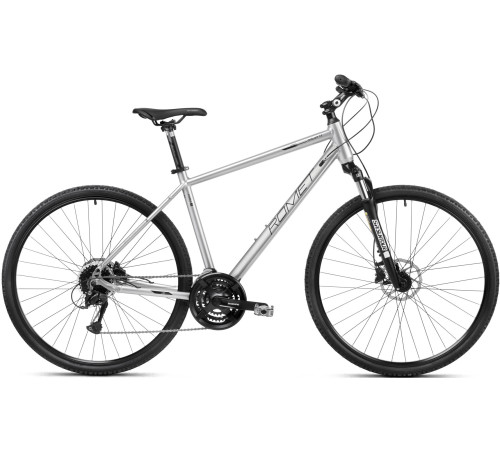 Bicycle Romet Orkan 4 M Lite 28" 2023 silver-black-18" / M