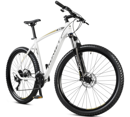 Velosipēds Romet Rambler R7.4 27.5" 2023 white-gold-18" / L