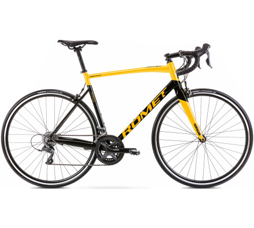 Velosipēds Romet Huragan 2 2023 black-gold-50 cm / S