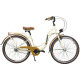 Bicycle AZIMUT Vintage 26" 3-speed 2025 cream-brown shiny