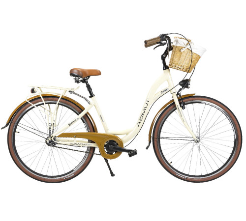 Bicycle AZIMUT Sarema ALU 28" 3-speed 2025 cream semi-matt