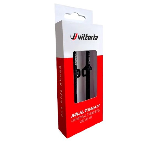 Tubeless Valve Vittoria Multiway alloy black 60mm 2pcs.