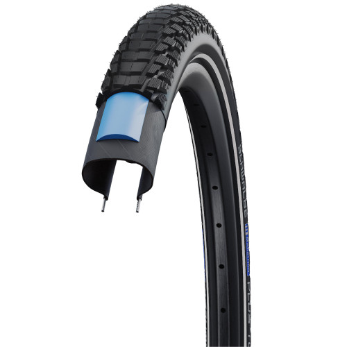 Tire 28" Schwalbe Marathon Plus Tour HS 619, Perf Wired 40-622 / 28x1.50, 700x38C Addix Black-Reflex