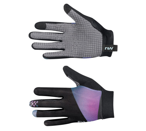 Gloves Northwave Air LF WMN Full black-iridescent-M