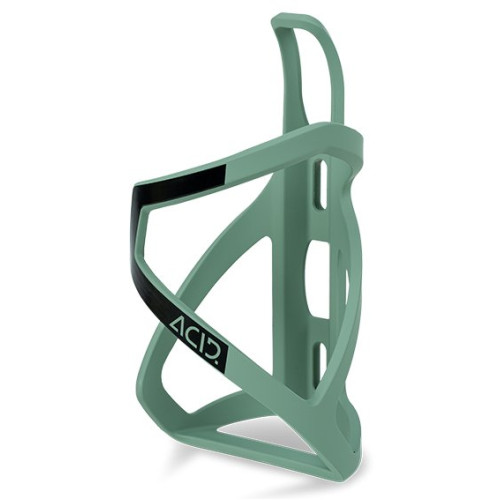 Bottle cage ACID HPP Left-Hand Sidecage matt green'n'glossy black