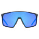 Glasses Uvex mtn perform S black matt / mirror blue