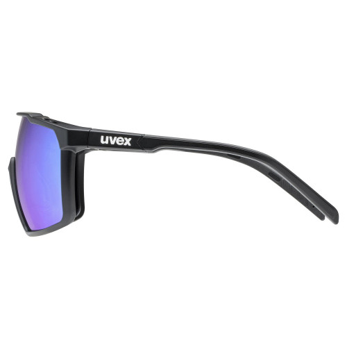 Glasses Uvex mtn perform S black matt / mirror blue
