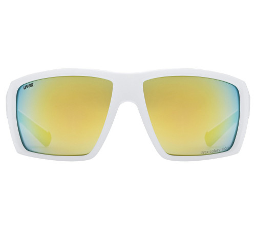 Brilles Uvex mtn venture CV white matt / mirror gold