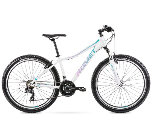 Velosipēds Romet Jolene 6.1 2025 white-green-violet-19" / L