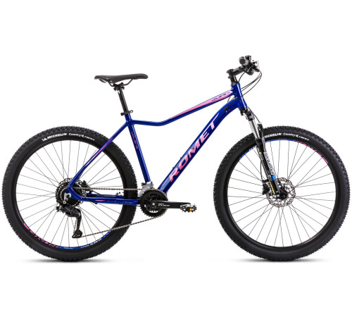 Velosipēds Romet Jolene 7.3 CS 2025 dark blue-pink-19" / L