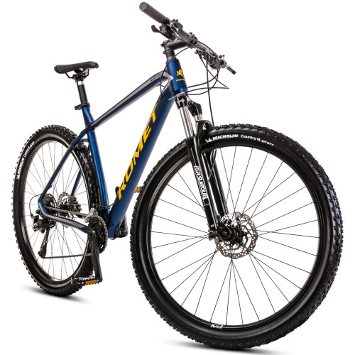 Velosipēds Romet Mustang M3 CS 2025 dark blue-yellow-21" / XL