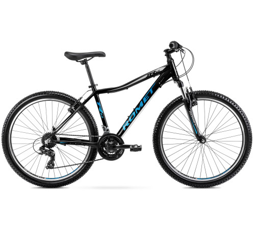 Bicycle Romet Rambler R6.0 JR 2025 black-blue-silver-19" / L