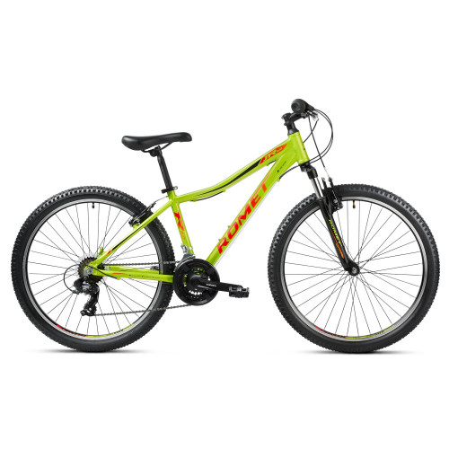 Bicycle Romet Rambler R6.0 JR 2025 lemon-black-red-15" / S