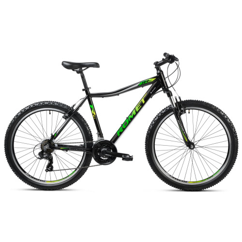Bicycle Romet Rambler R6.1 JR 2025 black-green-grey-19" / L
