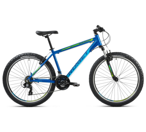 Bicycle Romet Rambler R6.1 2025 dark blue-lemon-19" / L