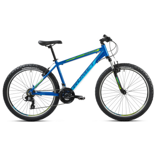 Bicycle Romet Rambler R6.1 2025 dark blue-lemon-19" / L