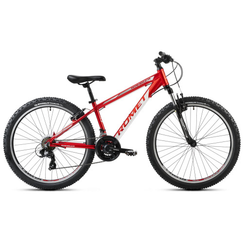 Bicycle Romet Rambler R6.1 2025 red-white-grey-19" / L