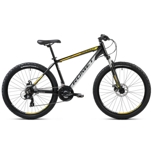 Bicycle Romet Rambler R6.2 2025 black-yellow-19" / L