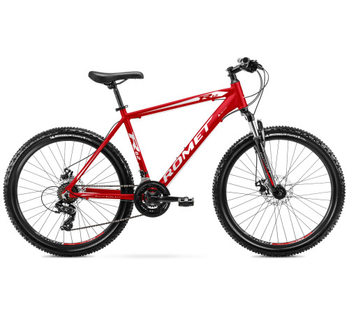 Velosipēds Romet Rambler R6.2 2025 red-white-grey-17" / M