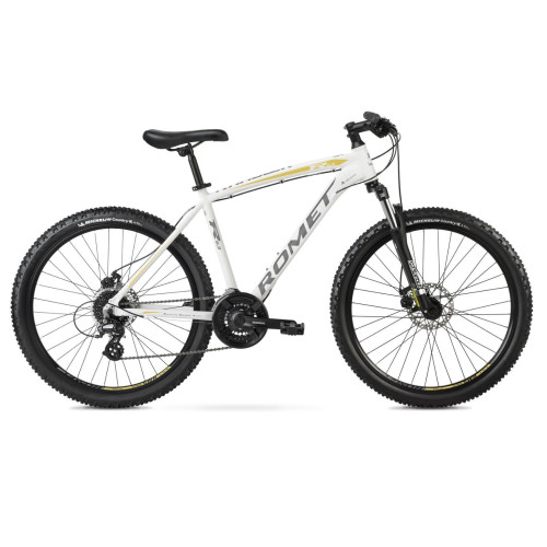 Velosipēds Romet Rambler R6.3 2025 white-gold-18" / L