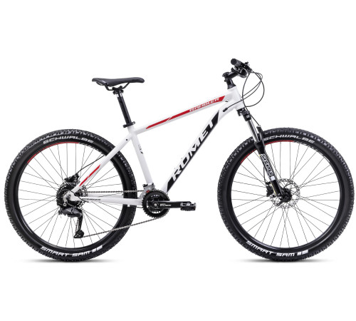 Velosipēds Romet Rambler R7.2 CS 2025 white-red-black-21" / XL