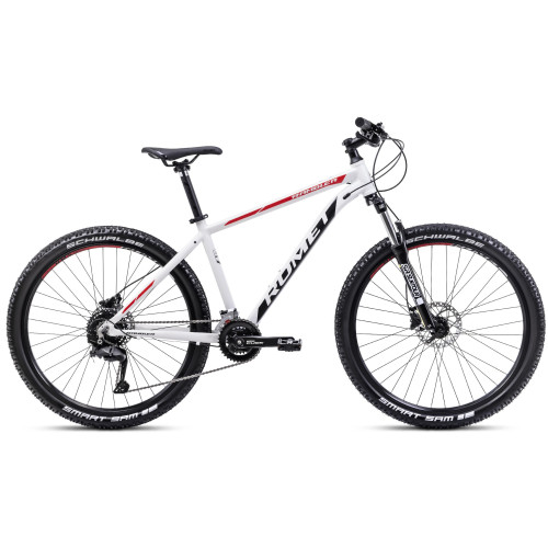 Bicycle Romet Rambler R7.2 CS 2025 white-red-black-21" / XL