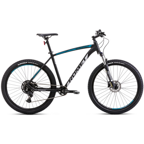 Velosipēds Romet Rambler R7.3 CS 2025 black-turquoise-silver-18" / M