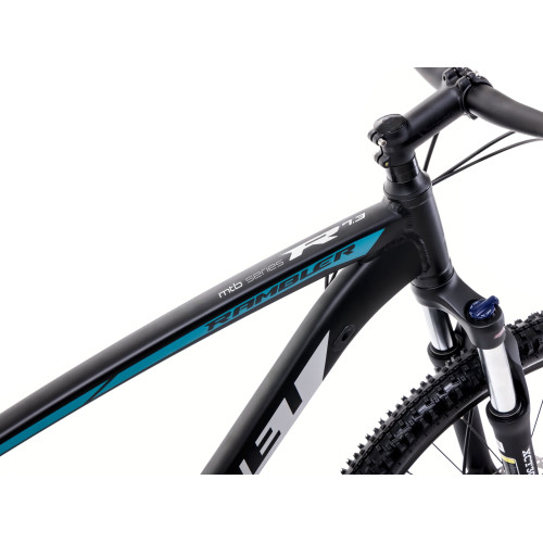 Velosipēds Romet Rambler R7.3 CS 2025 black-turquoise-silver-18" / M
