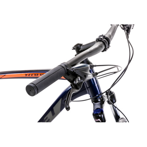 Velosipēds Romet Rambler R7.3 2025 dark blue-orange-18" / M