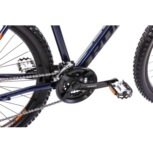 Velosipēds Romet Rambler R7.3 2025 dark blue-orange-18" / M